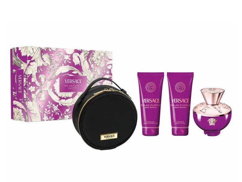 SET DYLAN PURPLE BY VERSACE 4 PZAS 100ML EDP WOMAN