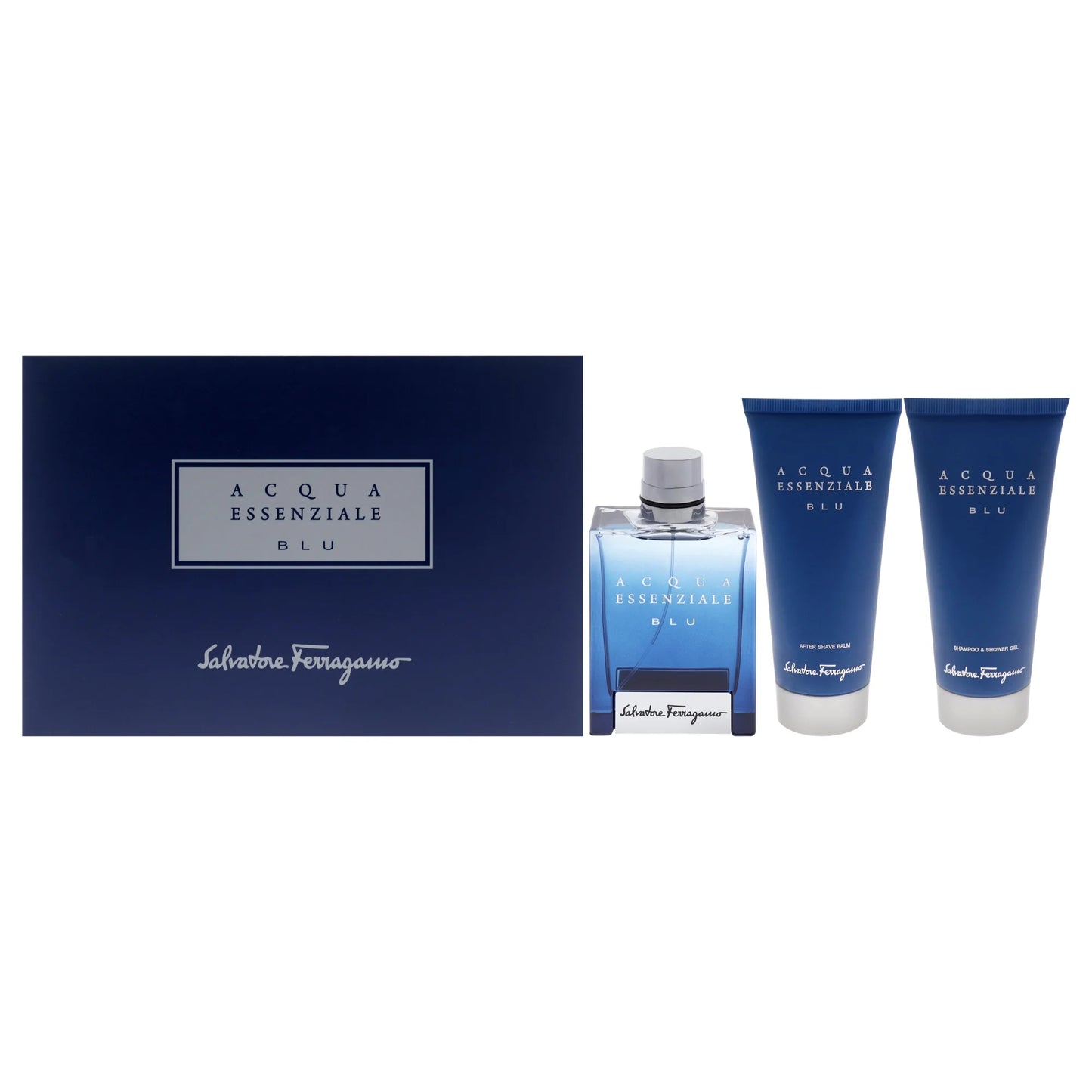 Set Acqua Essenziale Blu By Salvatore Ferragamo 3Pza Sg/As