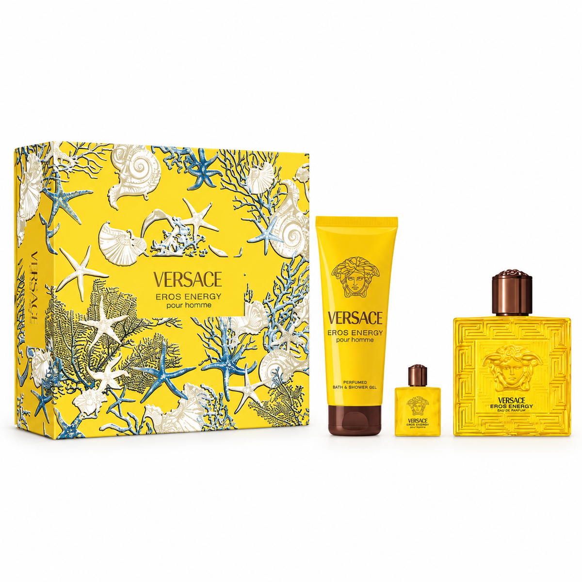 Set Eros Energy Versace 3 pzas 100ml EDP Caballero