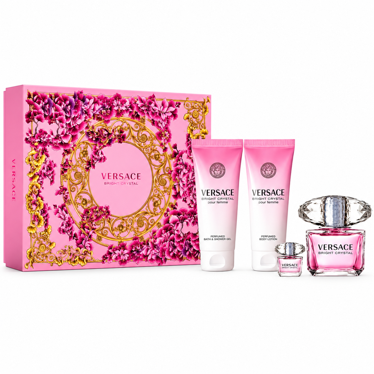 Set Versace Bright Crystal 4 Piezas