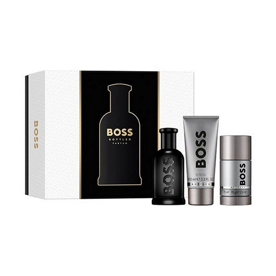 Set Bottled Parfum By Boss 3 Pzas 100 Ml + Desodorante + Shower Gel