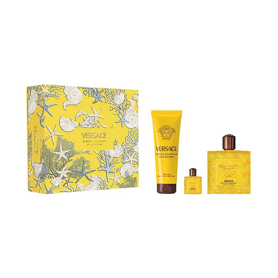 Set Eros Energy By Versace 3pza 100ml / BL 5ml /SG 150ml
