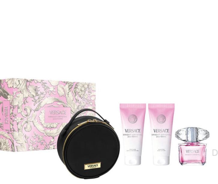 SET BRIGHT CRYSTAL BY VERSACE 4 PZAS WOMAN