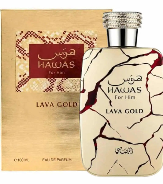 Hawas Lava Gold By Rasasi 100Ml Edp Men