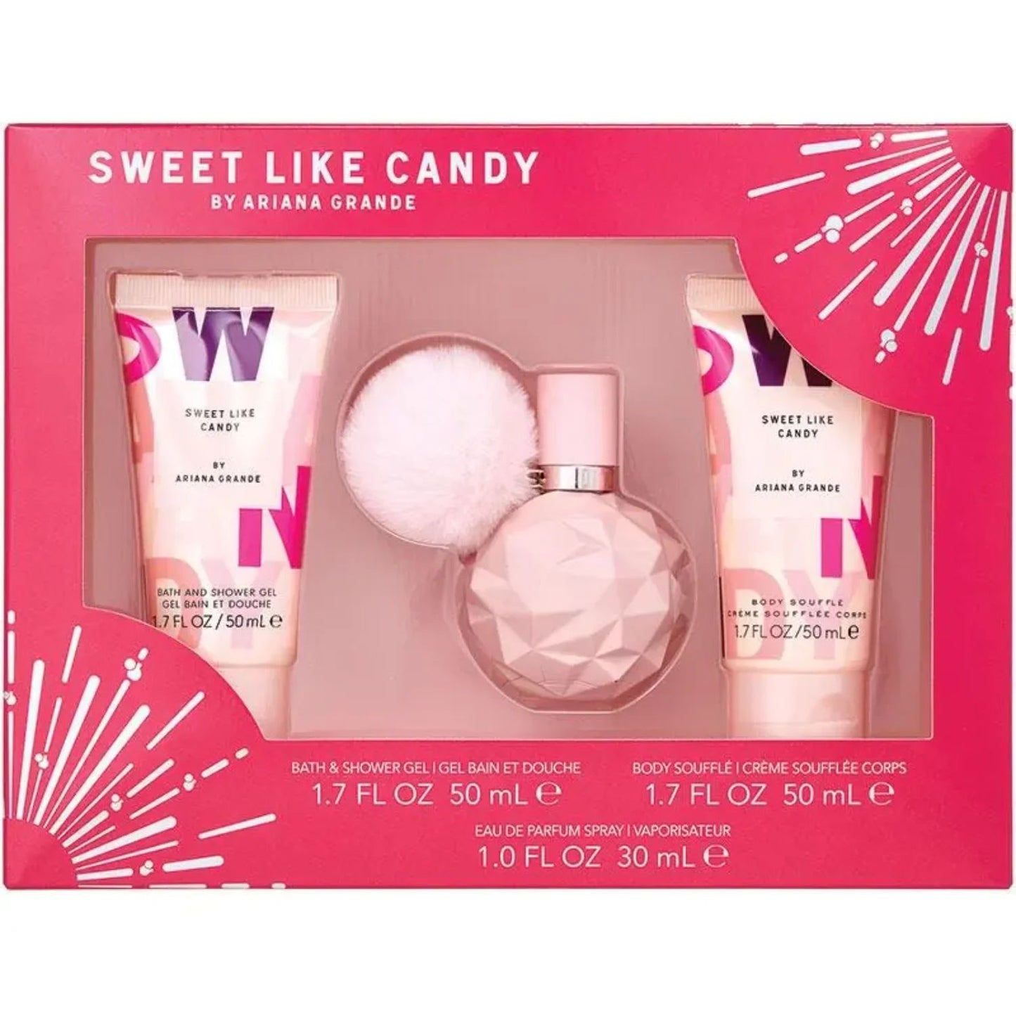 SET SWEET LIKE CANDY BY ARIANA GRANDE 3 PZA BM/ BS 100 M EDP