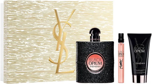 Set Black Opium By Ysl 3 Pza 90 Ml/ Bl 10 Ml/ Lispstick