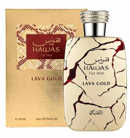 Hawas Lava Gold By Rasasi 100Ml Edp Men