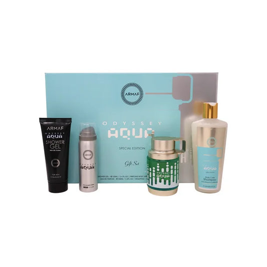 Set Odyssey Aqua By Armaf 4pzas EDP Men