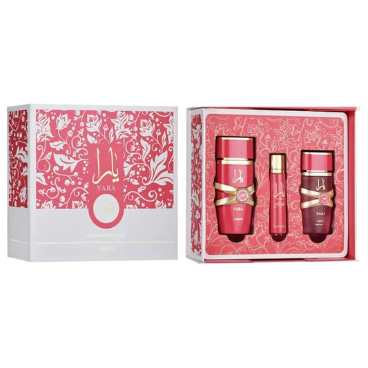 Set Yara Candy By Lattafa 3 pzas EDP woman