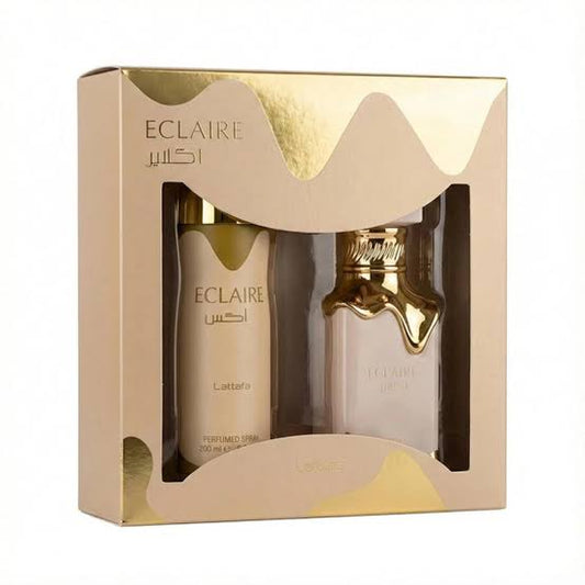 Set Eclaire by Lattafa 2 Pza Spray EDP Woman