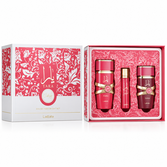 Set Yara Candy Lattafa 3 Pzas EDP Dama