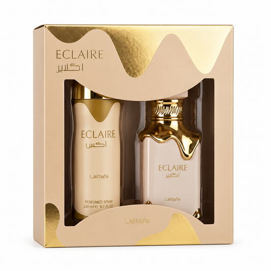 Set Eclaire Lattafa 2 Pza Spray EDP Dama