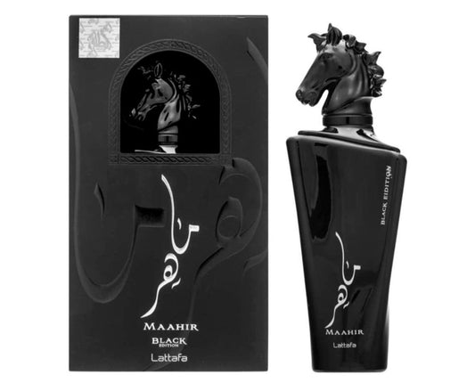 MAAHIR BLACK BY LATTAFA 100 ML EDP MEN