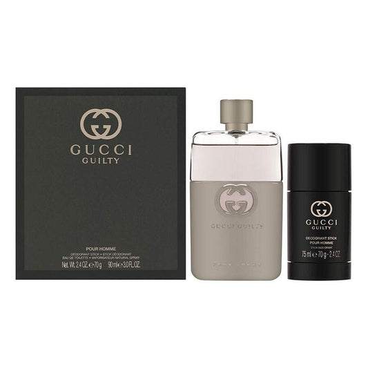SET GUCCI GUILTY EDT 2 PZA 90 ML /DES 75 ML MEN